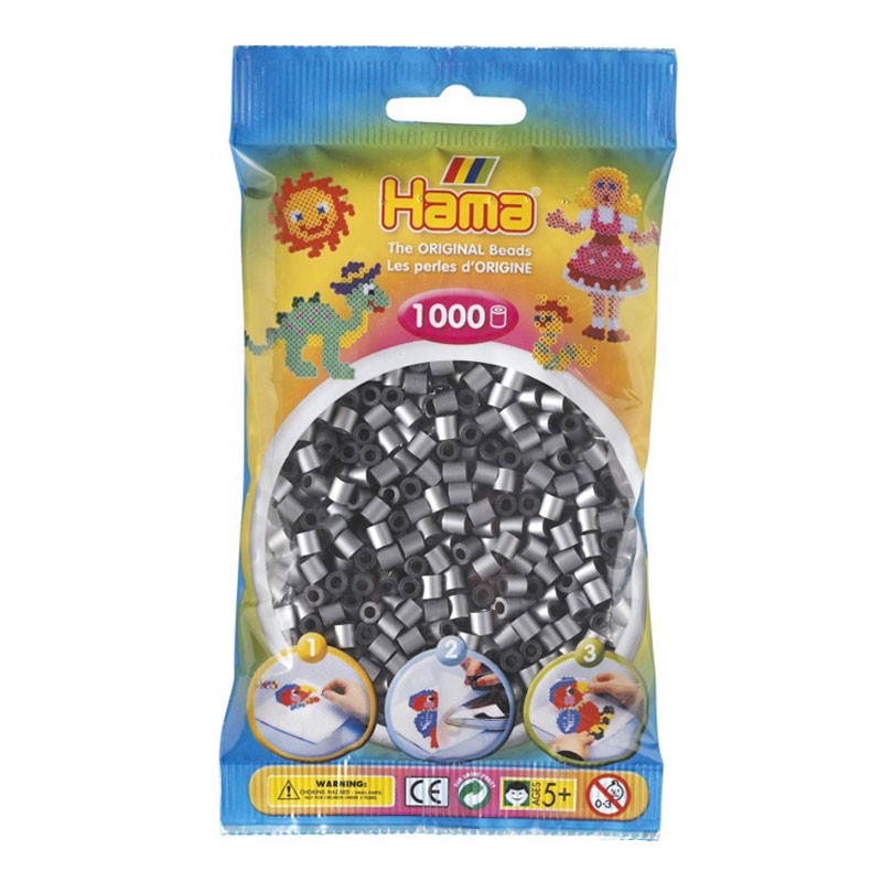 Pqt. 1000 perles Hama Midi - noir
