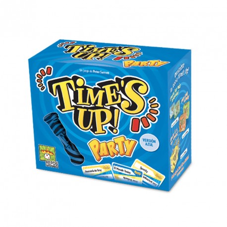 Time's Up Party Azul - juego de adivinar personajes para 4-12 jugadores