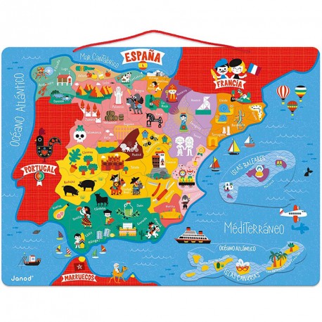 Puzzle mapa de España Magnético