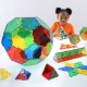 *Polydron CRYSTAL Set bàsic 164 peces transparents - joguina de formes geomètriques