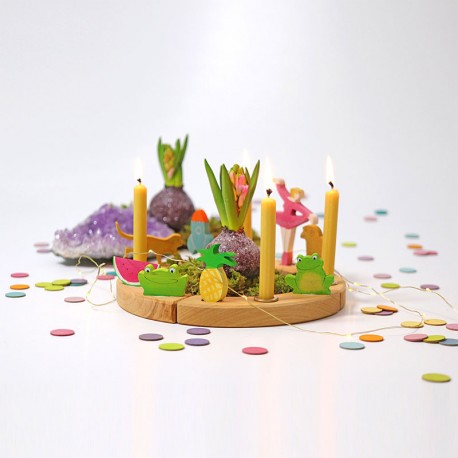 Confeti colores del pastel - 120 fichas de madera