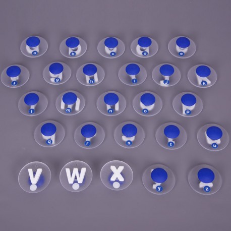 Segells lletres de l'alfabet 7.5 cm - minúscules