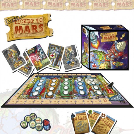 Ticket to Mars - apocalíptico juego de mesa para 2-5 jugadores