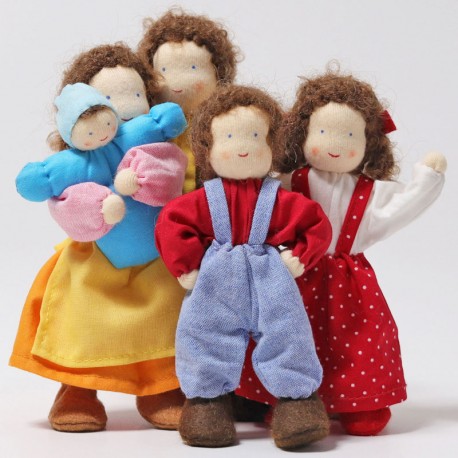 Lena - muñecos de tela para casa de muñecas