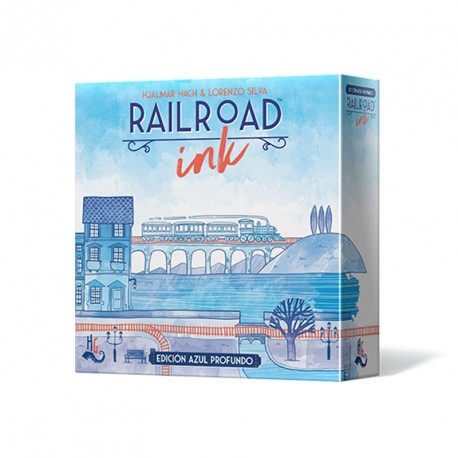 RailRoad Ink Edición Azul Profundo - ingenioso juego competitivo para 1-6 jugadores