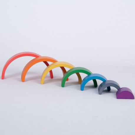 Set arquitectònic d'arcs colors Arc de Sant Martí - 7 peces de fusta