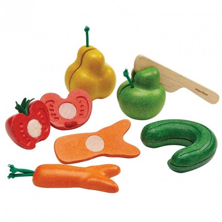 Frutas y verduras imperfectas para cortar