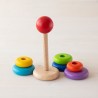 Anells enfilables - joguina apilable de fusta