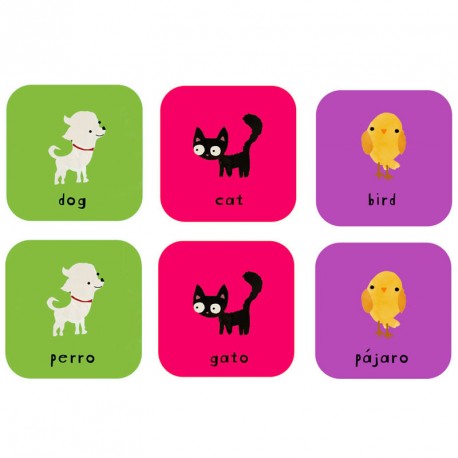 Minilingo - joc de memòria bilingüe (espanyol - anglès)