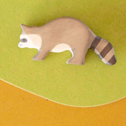 Mapache - animal de madera