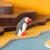 Pingüino pequeño - animal de madera