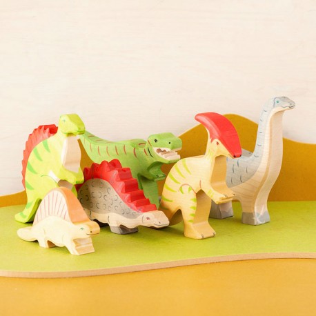 Brontosaurio - dinosaurio de madera