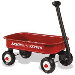 Pequeña vagoneta clásica roja de juguete Radio Flyer