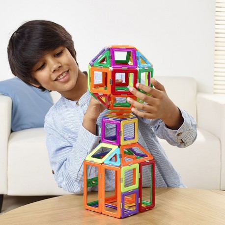 Geosmart 100 peces imantades - joguina de construcció amb formes geomètriques