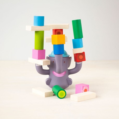 Bigboum El Elefante Equilibrista - juego de equilibrio de madera
