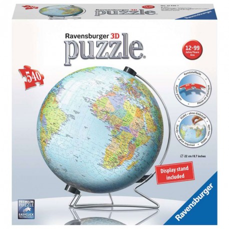 Puzzle 3D Globo Terráqueo - 540 piezas