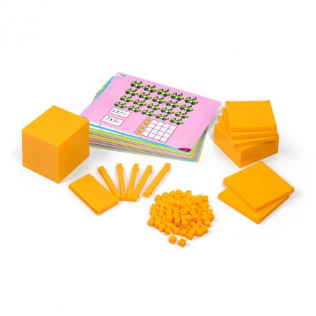 Base 10 -  Set de conceptos numéricos set para el aula 121 piezas