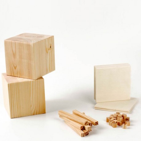 Base 10 Mini - Set de conceptos numéricos set básico con 280 piezas de madera