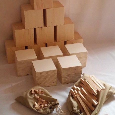 Base 10 Maxi - Set de conceptos numéricos set avanzado con 560 piezas de madera