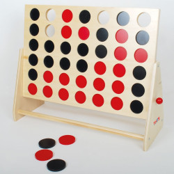 4 en ratlla XL de fusta - joc estratègic per a 2 jugadors