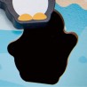 Puzzle encajable de madera animales polares y texturas