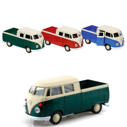 Volkswagen T1 Doka Pick-up Verda - furgoneta a escala de metall