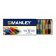 10 lápices de cera blanda Manley