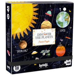 Puzzle de butxaca Descobreix Els Planetes - 100 pces.