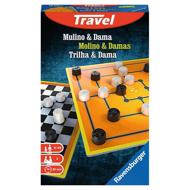 Molino i Dames Travel - Jocs clàssics per a portar