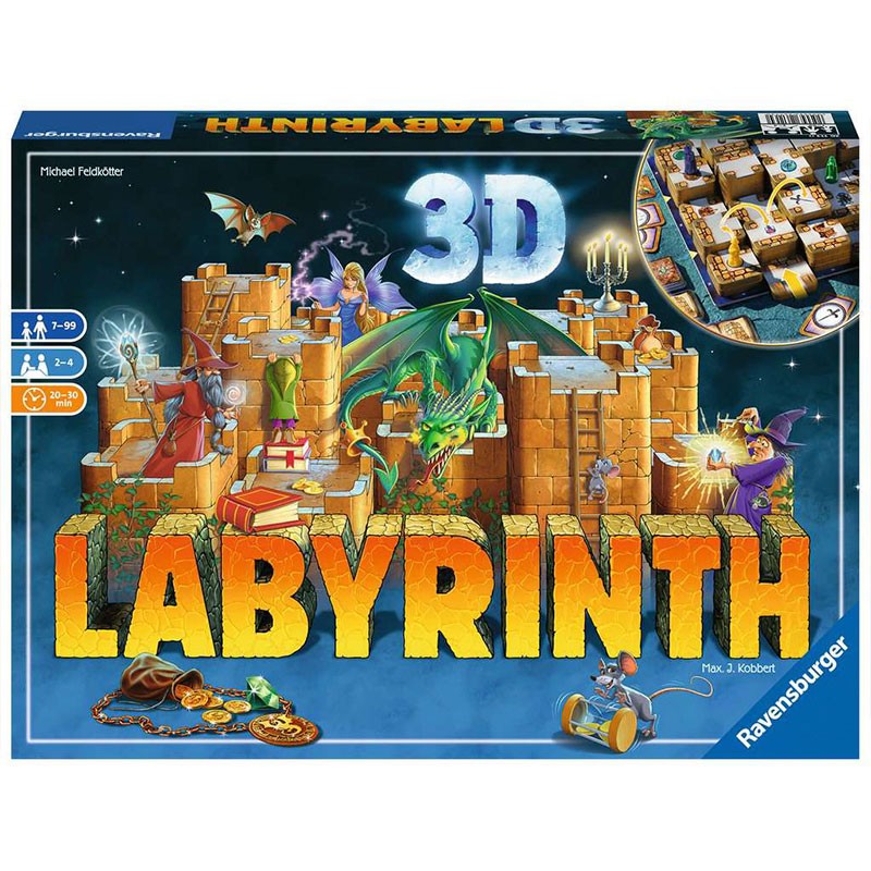 Laberinto 3D - juego de estrategia para 2-4 jugadores