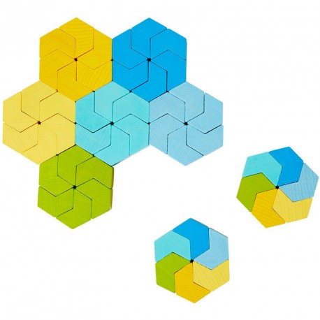 Parquet Multicolor - joc puzle creatiu de fusta