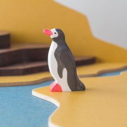 Pingüino - animal de madera