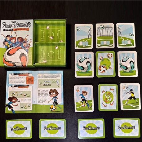 Els Futbolíssims Camp 4 - joc de cartes d'estratègia per a 2-4 futbolistes