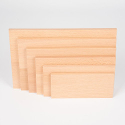Set de rectangles arquitectònics sòlids - 6 peces de fusta