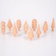 10 Figuras de madera natural - Arboleda