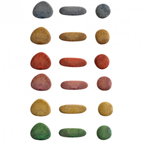 36 pedres vacil·lants ECO- JUNIOR amb plantilles d'activitats