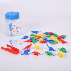 Dinosaures per a comptar amb pinces - Pot 32 peces