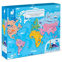 Puzzle Educativo: Curiosidades del Mundo - 350 piezas