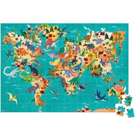 Puzzle Educativo: Dinosaurios - 200 piezas
