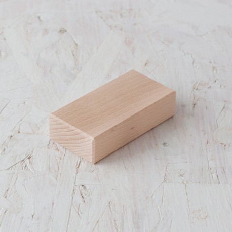 Carreu (bloc rectangular) 50x25x100mm Bloc de fusta de construcció