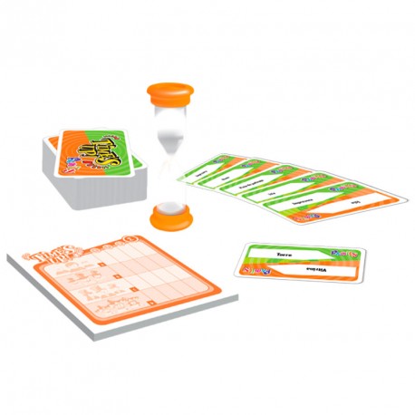 Time's Up! Family 2 Naranja - juego de adivinar para 4-12 jugadores