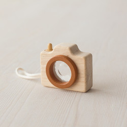 Mini Càmera de Fotos de fusta