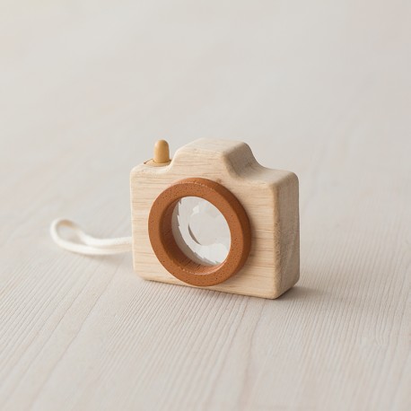 Mini Cámara de Fotos de madera