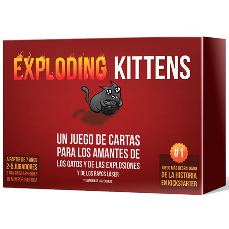 Exploding Kittens - juego de cartas para 2-5 jugadores