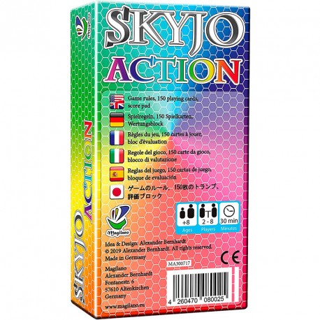 SKYJO Action -  juego de cartas para 2-8 jugadores