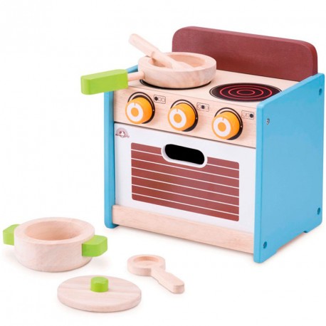Mini cocina de madera con horno - juego simbólico