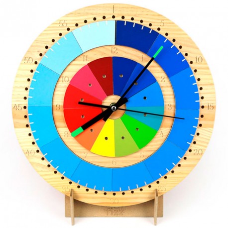 Rellotge Fizz de fusta de bedoll