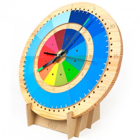 Rellotge Fizz de fusta de bedoll