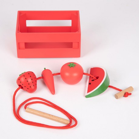 Set fruites i verdures - joc de classificació per colors