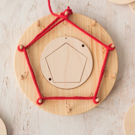 Cercle de creació de fusta Waldorf/Montessori - per aprendre a multiplicar
